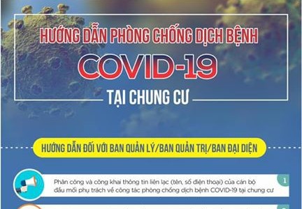 Hướng dẫn phòng nCoV ở chung cư