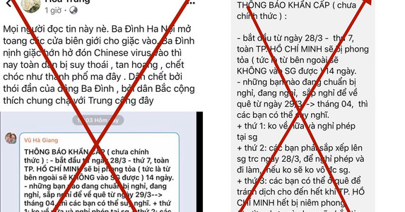 Điều tra người tung tin đồn 'phong tỏa TP HCM'