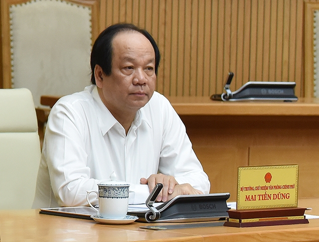 Bộ trưởng, Chủ nhiệm Văn phòng Chính phủ Mai Tiến Dũng - Người phát ngôn Chính phủ.