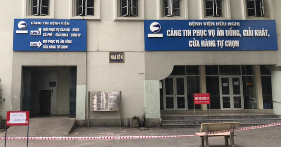 Cách ly 15 nhân viên Trường Sinh tại bệnh viện Hữu Nghị