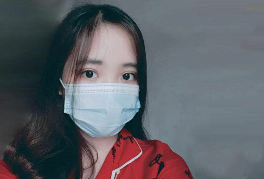 Phạm Thị Huyền Trang đang điều trị tại Bệnh viện Đa khoa Khu vực cửa khẩu quốc tế Cầu Treo. Ảnh: Nhân vật cung cấp