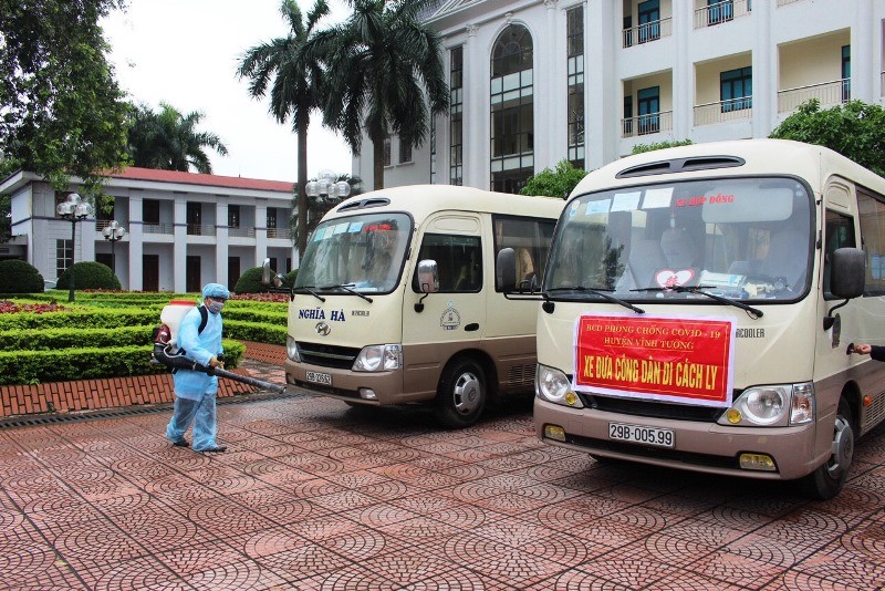 Cách ly y tế chín công dân ở Vĩnh Phúc