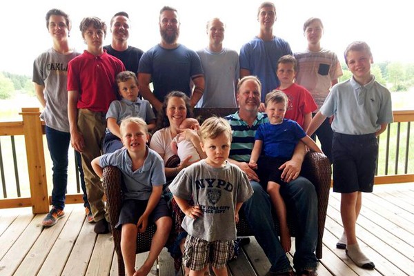 Bức ảnh chụp vào ngày 30/5/2018 khi Kateri sinh cậu con trai thứ 14