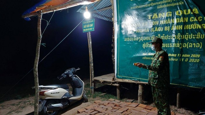 Biên phòng Quảng Trị lập chốt chặn, tăng cường kiểm soát tại khu vực vùng biên để phòng chống Covid-19