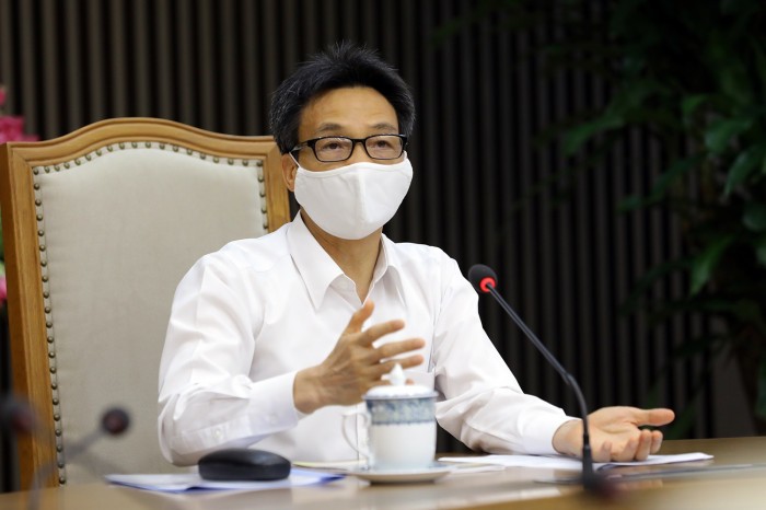 Phó Thủ tướng Vũ Đức Đam, Trưởng Ban Chỉ đạo quốc gia phòng chống dịch bệnh Covid-19.