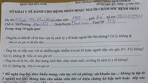 Bằng chứng vợ chồng mắc Covid-19 ở Center Point khai báo y tế gian dối