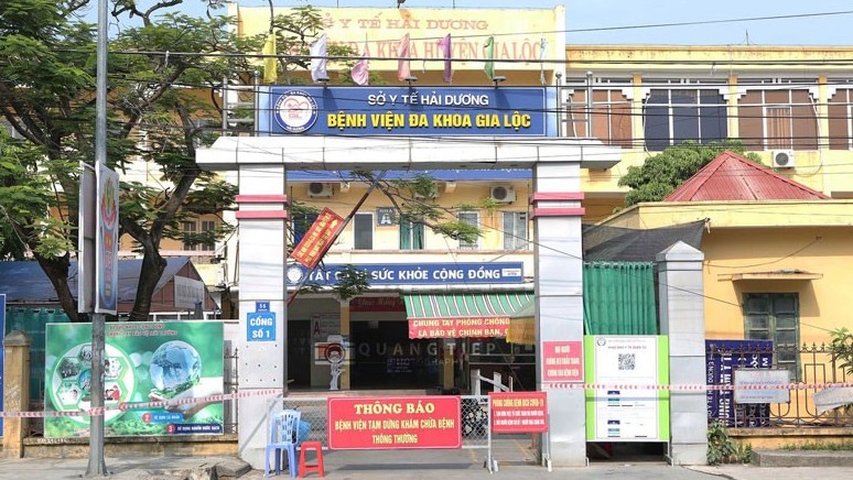 Hải Dương phong tỏa Trung tâm y tế huyện Gia Lộc