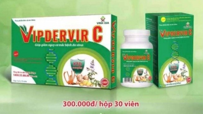 Bất thường TPCN trùng tên thuốc thử nghiệm điều trị Covid-19 VIPDERVIR