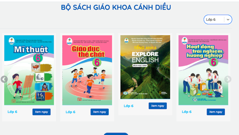 Phục vụ sách giáo khoa bản điện tử miễn phí