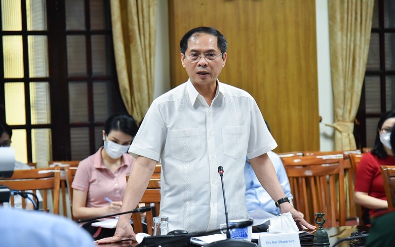 Bộ trưởng Bùi Thanh Sơn. (Ảnh: Báo Thế giới và Việt Nam)
