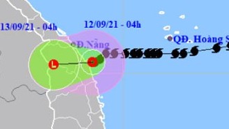 Bão số 5 suy yếu thành áp thấp nhiệt đới