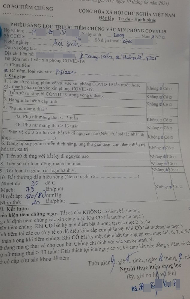 Cần Thơ xác minh thông tin 57 trường hợp dưới 18 tuổi được tiêm vaccine