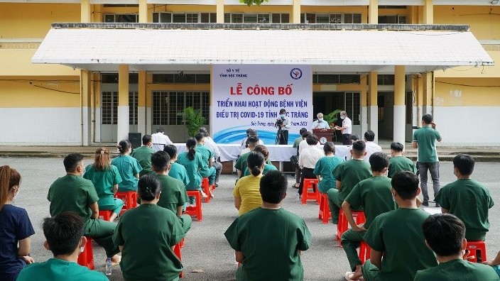 Bệnh viện điều trị Covid-19 đầu tiên ở Sóc Trăng đi vào hoạt động