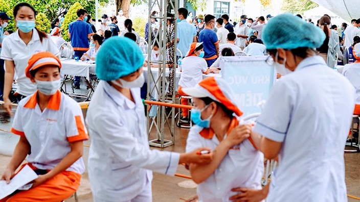 24,4% người dân Hải Phòng trên 18 tuổi được tiêm đủ 2 mũi vaccine