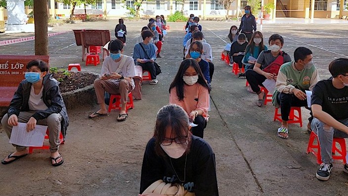 An toàn trong ngày đầu tiên tiêm vaccine cho học sinh ở Cà Mau