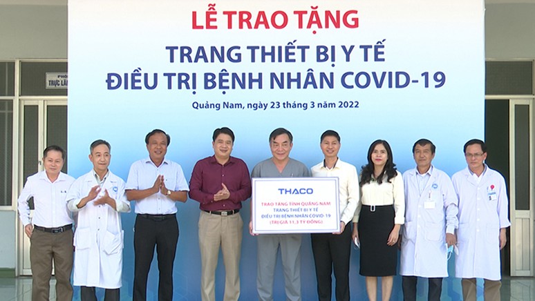 Quảng Nam tiếp nhận thiết bị y tế điều trị Covid-19 trị giá hơn 11 tỷ đồng