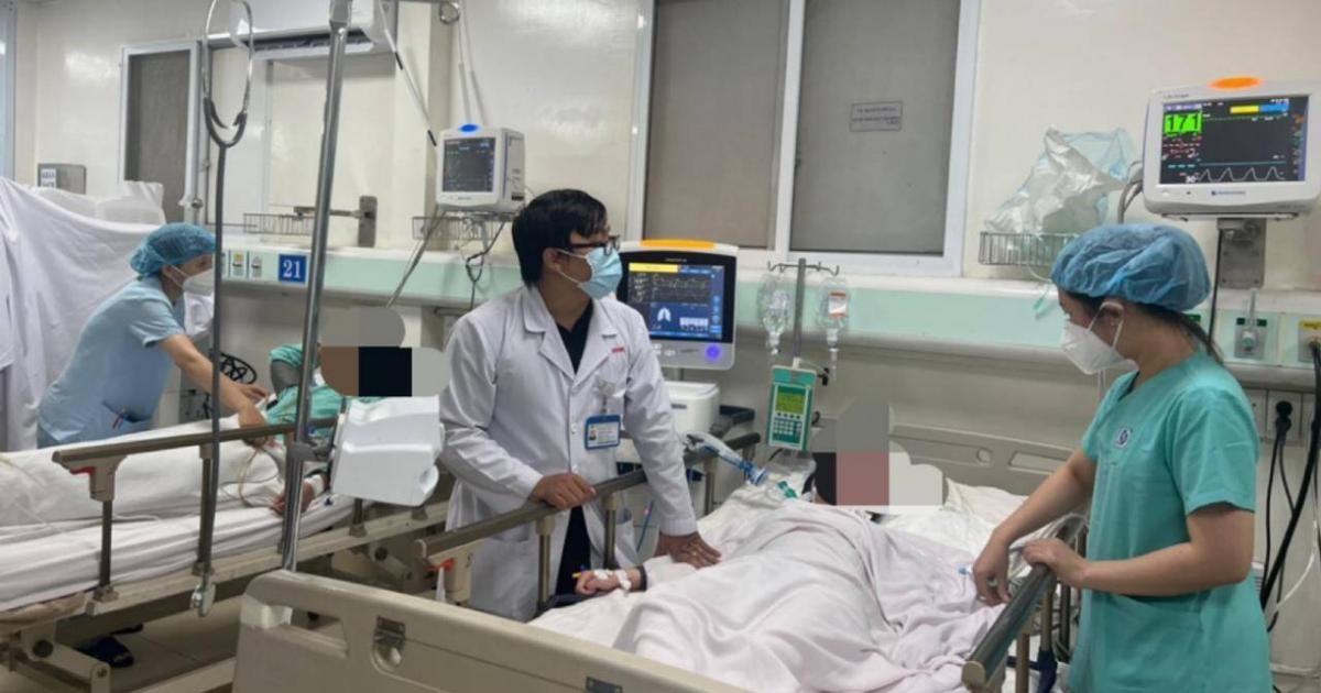 Các bệnh nhân đang được điều trị tại bệnh viện Nhân dân Gia Định.