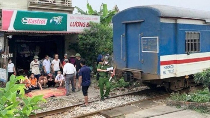Hiện trường vụ tai nạn khiến ông T. tử vong tại chỗ