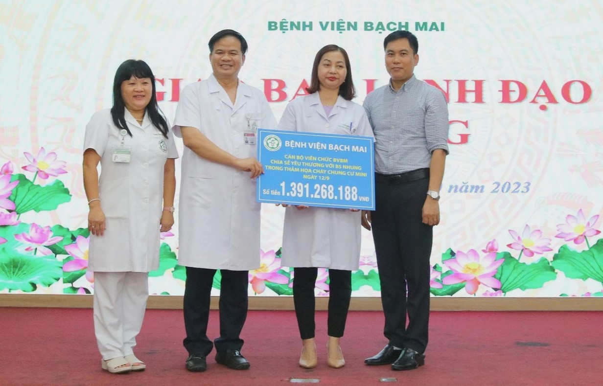 Hồi phục thần kỳ sau vụ cháy chung cư mini, nữ bác sĩ được trao tặng gần 1,4 tỷ đồng